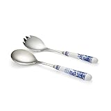 Spode Salad Servers (Pair), 25cm, Blue & White (Blue & White,25cm)