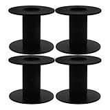 STOBAZA 4PCS Empty Cable Reels, Plastic Cable Spools for Efficient Storage of Wires Fishing Line and Heating Wire, Home and Workshop Use