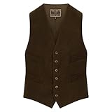 WALKER AND HAWKES - Men's Amersham Moleskin Waistcoat - Olive - XXL
