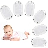 Amexo 6 Pack Baby Vest Extender - Universal Baby Jumpsuit & Bodysuit Extender - Cotton Vest Extension for Baby Romper