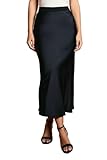 Coast Satin Detail Fitted Skirt, 14, Navy