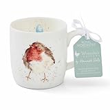Portmeirion Home & Gifts Garden Friend (Robin) Bone China Single Mug, 1 Count (Pack of 1)