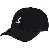 Kangol Washed Baseball Cap, Black (Black), One size