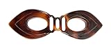 Caravan Tortoise Shell French Tiger Eye Automatic Barrette