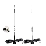 Bingfu 4G LTE Antenna TS9 Aerial 7dBi Magnetic Base External Network Antenna (2-Pack) Compatible with Vodafone EE O2 Three Netgear Huawei MiFi Hotspot Router USB Modem Aircards and LTE Routers