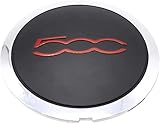 1 PC Alloy Wheel Centre Cap Red Logo Chrome rim Hub Cover Fits for Fi at 500 SHLPDFM Fi at Part number: 51939747