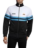 Ellesse Men's Rimini Track Jacket, White/Blue/Black, L