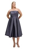 City Chic Women's Dress-Tiffany Cocktail, Platinum, 16