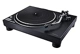 Technics SL-100C Direct Drive Turntable System, Vinyl Player, AT-VM95C Cartridge, Auto Lifter, 3 Speed, Dust Cover, PHONO Cable, Black
