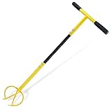 Byhagern Twist Tiller Manual, Garden Claw Cultivator with Long Handle, Hand Tiller Tool for Plant Box and Gardening Bed