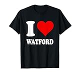 Red Heart I Love Watford T-Shirt