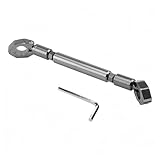 Motorcycle Balance Handlebar Cross Bar Universal 22mm 7/8'' Aluminum Handle Bracket Length Adjustable Compatible with Honda Ruckus Zoomer Scooter NPS50 Hunter Cub Trail 125/CT125