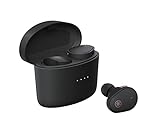 Yamaha TW-E5B True Wireless Bluetooth Earbuds in Charging Case with True Sound, aptX Adaptive, Game Mode, Ambient Sound, Listening Care and Built-In Microphone, in Black