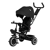 Foryourlittleone Kids Trike V3 Pink Tricycle Baby Push with Parent Handle Bike 9 Months to 5 Years (Black)
