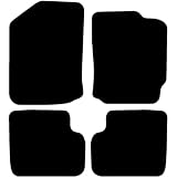 Carsio Carpet Car Mats For Daihatsu Sirion 2005-2010 Tailored Fit Floor Mat Set Complete Accessory Black Custom Fitted - All Weather, Anti-Slip Backing & Black Trim