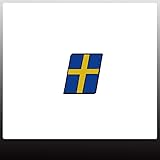 for Volvo Swedish Flag Emblem, Blue and Yellow Cross Design, Car Decorative Badge
