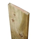 Treated Timber Gravel Board Wooden Fencing Sawn UC3 Treatment 150mm x 22mm x 1.2m (6x1 Inch x 4 ft) Pack of 5