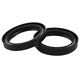 43 * 55 * 11 Motorcycle Front Fork Dust Seal And Oil Seal For KDX125 220 250 500 KLX250 300 650 ZRX1100 ZX750 Shock absorber seal (Color : Oil seal)