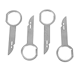CD Radio Stereo Headunit Removal Release Extraction 4pcs Key Set, Double Single Din 6000 6006 Cdc for Ford Mondeo, Transit, Focus, Fiesta