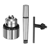 sourcing map 3pcs 1/8"-5/8" Drill Chuck Set 3-16 B18 with Drill Chuck Key and MT2 B18 Morse Taper Arbor for Impact Drivers Drill Press Adapter Replacement Attachment Multiple Purposes