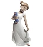 Lladro Nao Elegant Porcelain Figurine, White, Love Theme, Classical with Whimsical Elements