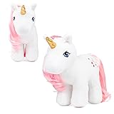 Basic Fun My Little Pony | Moondancer Plush 40th Anniversary | Retro Horse Gifts for Girls and Boys, Collectable Vintage Horse Toys for Kids, Unicorn Toys for Boys and Girls Aged 3 35332
