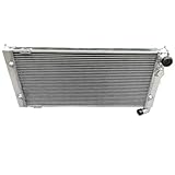 2 Row Aluminum Radiator Compatible For VW Corrado 53I VR6 conversion Turbo 2.9L Manual 1991-1995/ Compatible For VW Golf MKII 19E G60 1.8L Manual 1983-1992