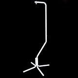 Easipet Metal Bird Cage Stand With Hook in Black or White - 167cm Tall (White)
