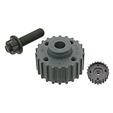 febi bilstein 24672 Crankshaft Pulley with mounting screw, pack of one, Black