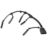 Dixhills Cable Set Glow Plug Connector Glow Plugs Compatible with VW Transporter T5 7EA 7EB 7EJ 7HB 7JD 7EF 2.5 TDI 2005-2013, Replacement for 070971277B