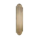 Infinity Decor Victorian Half Round Shaped Finger Push Plate in Antique Brass Finish 300mm – Solid Brass Finger Plate for Internal or External Door