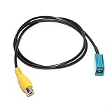 RED WOLF Car Reversing Camera Cable Adaptor Fakra to RCA Female Leads Connector Plug for Mercedes Comand Blaupunkt PCM NTG Jaguar Range Rover Ford Stereo Video Input Adapter