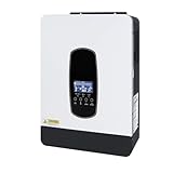 Y&H 2200 W Solar Hybrid Inverter DC12 V to AC230 V, Off-Grid Pure Sine Wave Inverter with 80 A MPPT Solar Charger + AC Charger, Max PV 2000 W DC55-450 V Input, Suitable for 12 V Battery