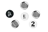 2tone - Ska Music-Themed - Multi-Pack of Fun Novelty Pin Badges