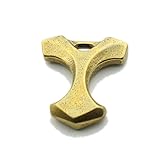 ZRMY Ornaments statue sculpture Brass T-shaped creative knuckle pendant knife pendant rope pendant key chain pendant self-defense broken window anti-wolf tool