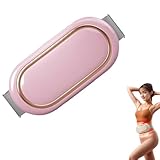 Rechargeable Lazy Abdominal Slimming Machine,Electric Wireless Slimming Belt,Abdominal Massager Belt, Slimming Belt,Adjustable 6 Vibration Massage Modes, 9 Levels of Intensity ﻿ ﻿ ﻿ (Pink)