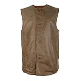 British Military Style Brown Leather Jerkin (Large)