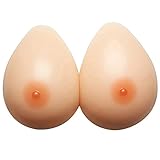 ELMIKA Silicone Breast Forms Fake Boobs for Crossdresser Transgender Mastectomy Prosthesis A Cup 500g/Pair