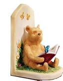 Classic Pooh Figurine: Pooh Reading Nursery Bookstop.