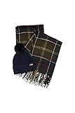 Barbour Women's scarf and hat set 2MLGS0054 BLU/GREEN, Classic, One size