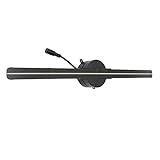 3D Hologram Fan,16.5 Inch 3D Hologram Projector Advertising Display, 2000x224 3D Projector with 224 LED Light Beads, Borderless Images for Home Business Store (black)