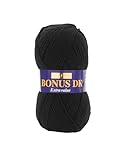 Sirdar Hayfield Bonus DK Double Knitting, Black (965), 100g