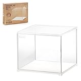 Rolife Acrylic Display Box Transparent Showcase Dust Cover Designed for Dollhouse/DIY Miniature House Kit/3D Puzzle/Action Figures (11.3x9.3x9.6inch/28.7x23.7x24.4cm)