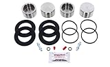 Bigg Red Brake Caliper Piston Seal Repair Kit, Compatible with FORD ZEPHYR & ZODIAC MK3, Front Left & Right, Fits Girling-Type Calipers, Made in UK