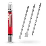 Original Einhell 3-Piece SDS Max Chisel Set, 400 mm (Pointed, 20 mm Wide Flat, 40 mm Wide Spade Chisels Made of Durable 40Cr Steel for Demolition and Renovation Work)
