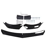 HouYeen Car Front Bumper Lip Spoiler Universal Protection Splitter Body Kit Gloss Black