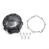 Black Left Engine Stator Cover See Through for Kawasaki 2006-2014 ZX14R ZZR-1400