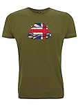 Time 4 Tee Jaguar XJS T Shirt V12 Union Jack British Classic Sports Car CarShow England JAG (Small, Army Green)