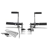 TARAZON Aluminum Forward Controls Foot Pegs for Yamaha V-Star XVS 1100 Custom Classic Silverado 1999-2016