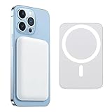 Wireless Power Bank for MagSafe, Magnetic Power Bank 5000mAh Portable Charger, Wireless External Battery Pack for Apple iPhone 16/15/14/13/12 Pro/Pro Max/Mini/Plus